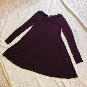 GARAGE MAROON LONG SLEEVE DRESS ♥️